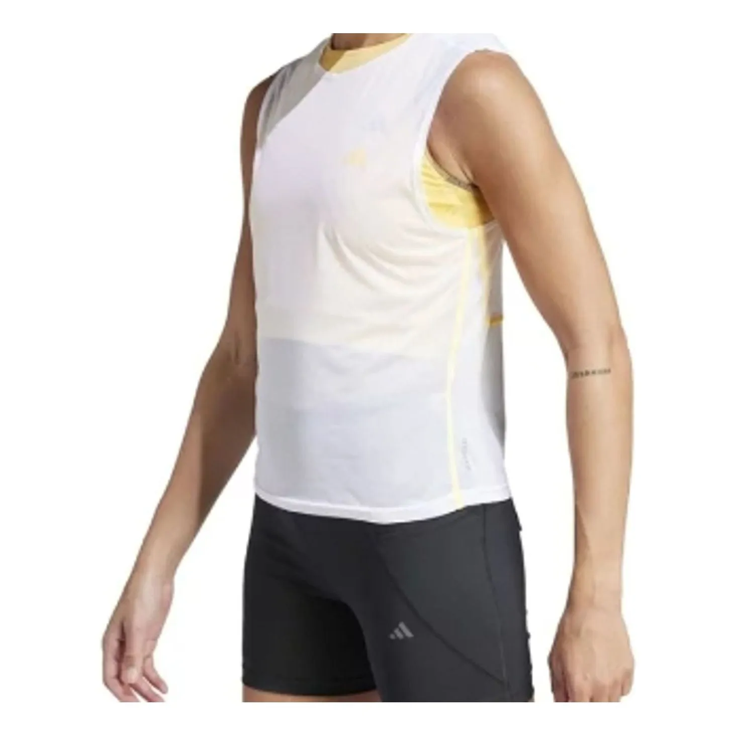 (WMNS) adidas Adizero Running T-Shirt 'White' IN1167 sold by KicksCrew product image thumbnail 2