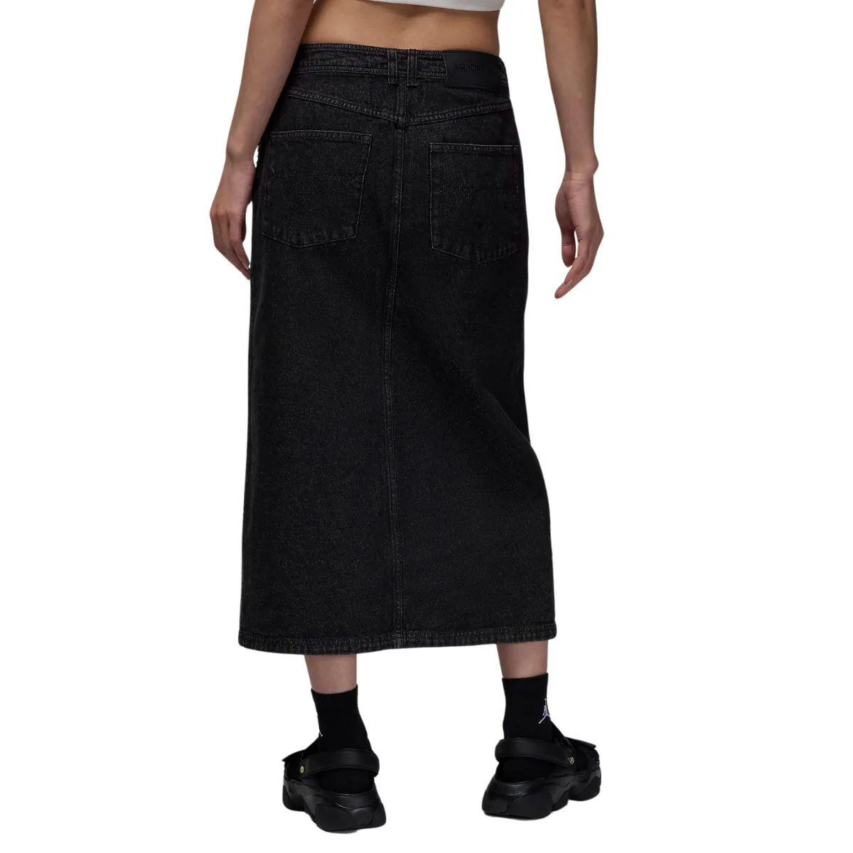 (WMNS) Air Jordan Denim Skirt Asia Sizing 'Black' FV7096-010 sold by KicksCrew product image thumbnail 2