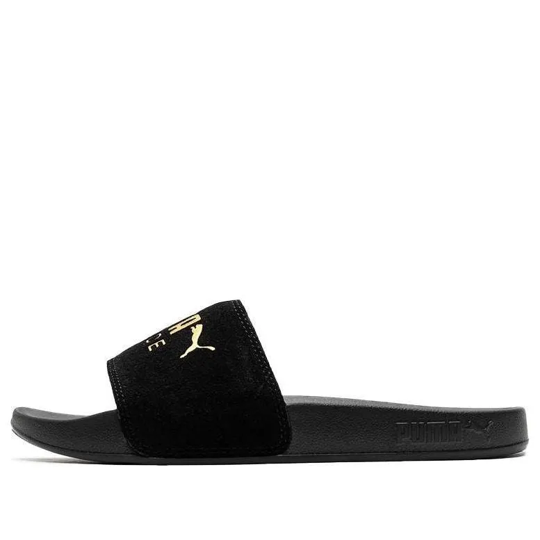 PUMA Flip-Flops 'Black Gold' 398678-01 sold by KicksCrew
