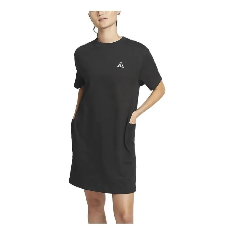 Nike Dri-FIT ACG Logo T-Shirt 'Black' DB3603-045 sold by KicksCrew
