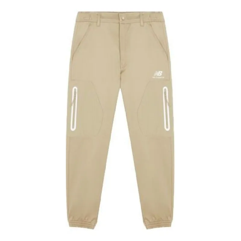 New Balance Logo Classic Cotton Pants 'Khaki' AMP14325-BEI sold by KicksCrew