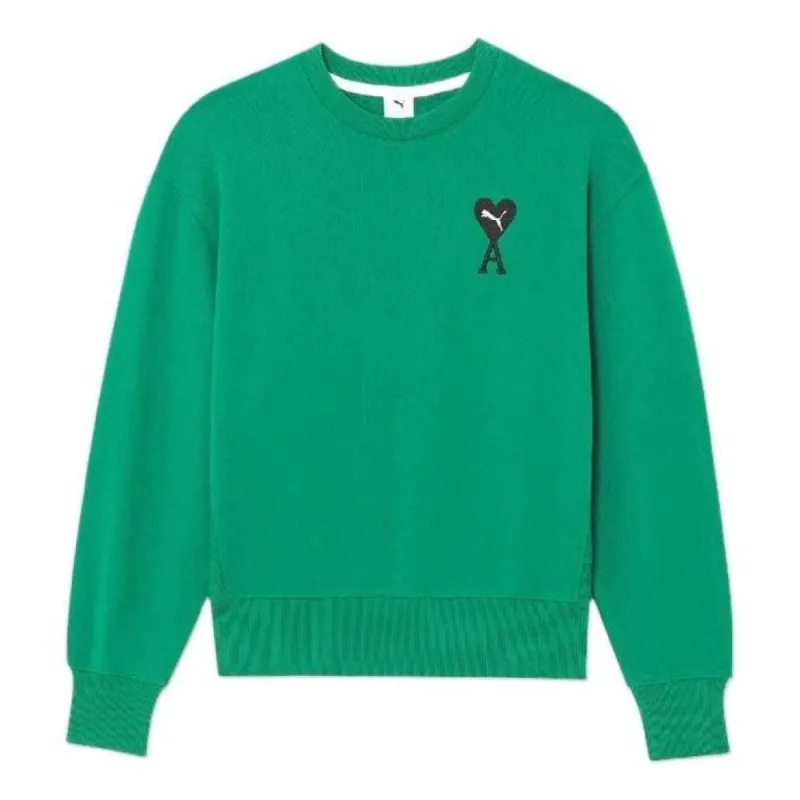 Puma X Ami Crew Neck Sweatshirt 'Green' 534111-96 sold by KicksCrew