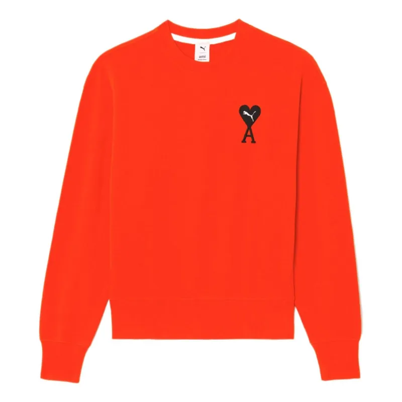 (WMNS) Puma X AMI Sweatshirt 'Orange' 534111-95 sold by KicksCrew