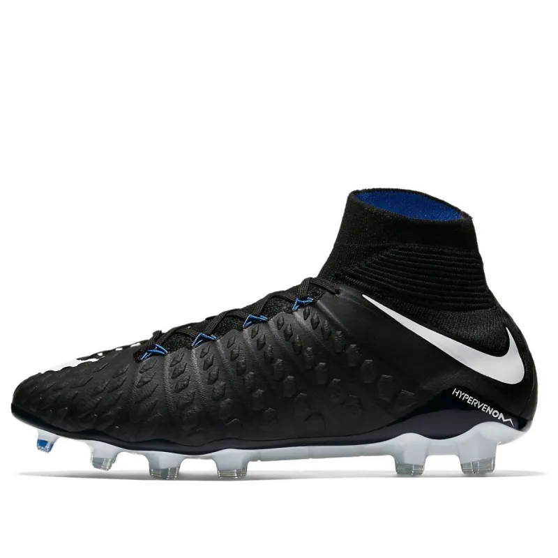 Nike Hypervenom Phantom 3 DF FG 'Black White Royal' 860643-002 sold by KicksCrew
