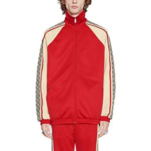 GUCCI Patchwork Vintage Baseball Jacket Unisex Red 545601-XJACZ-6116 sold by KicksCrew