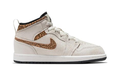 (PS) Air Jordan 1 Mid SE 'Brown Elephant' DZ5370-102 sold by KicksCrew