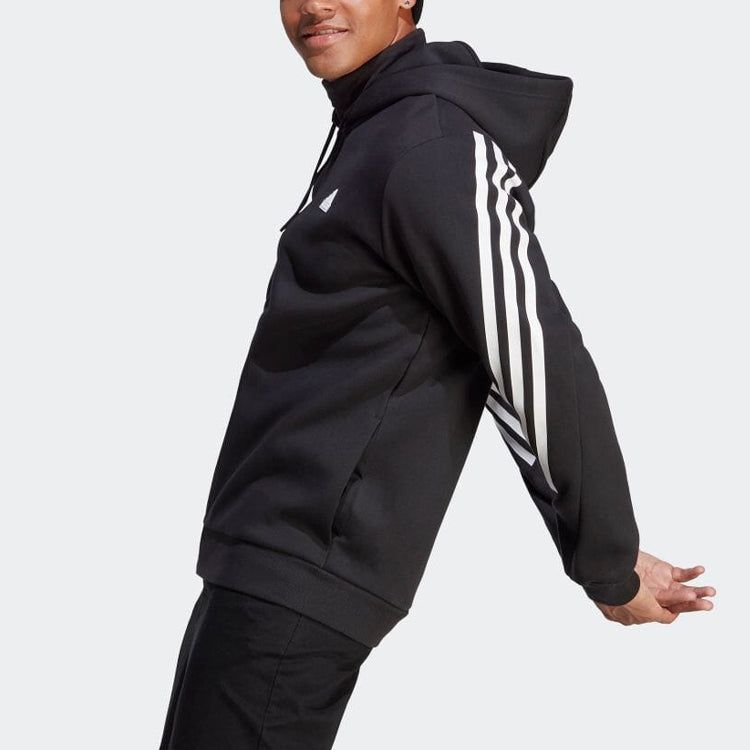 Adidas Future Icons 3-Stripes Full-Zip Hoodie Jackets 'Black' IC6712 sold by KicksCrew product image thumbnail 4