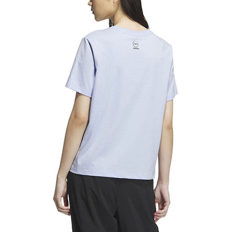 (WMNS) adidas Neo Graphic T-Shirt 'Purple' IP3876 sold by KicksCrew product image thumbnail 3