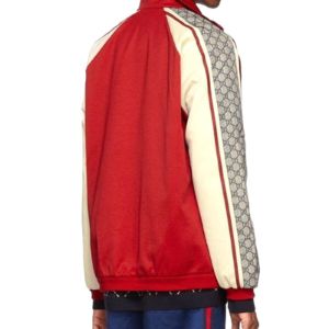 GUCCI Patchwork Vintage Baseball Jacket Unisex Red 545601-XJACZ-6116 sold by KicksCrew