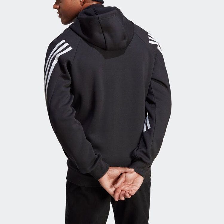 Adidas Future Icons 3-Stripes Full-Zip Hoodie Jackets 'Black' IC6712 sold by KicksCrew product image thumbnail 3