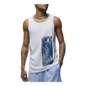 Air Jordan Essentials Graphic Tank Top 'White' FJ2083-100 sold by KicksCrew