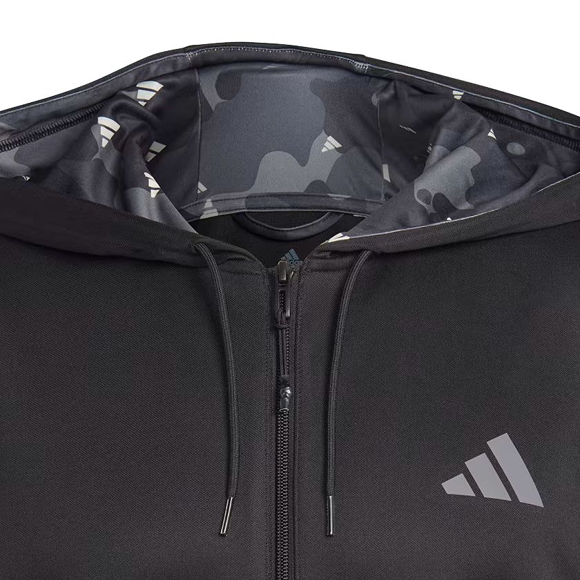 adidas Train Essentials Seasonal Training Full-Zip Jacket 'Black' IB8137 sold by KicksCrew product image thumbnail 2