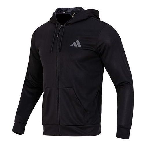 adidas Train Essentials Seasonal Training Full-Zip Jacket 'Black' IB8137 sold by KicksCrew