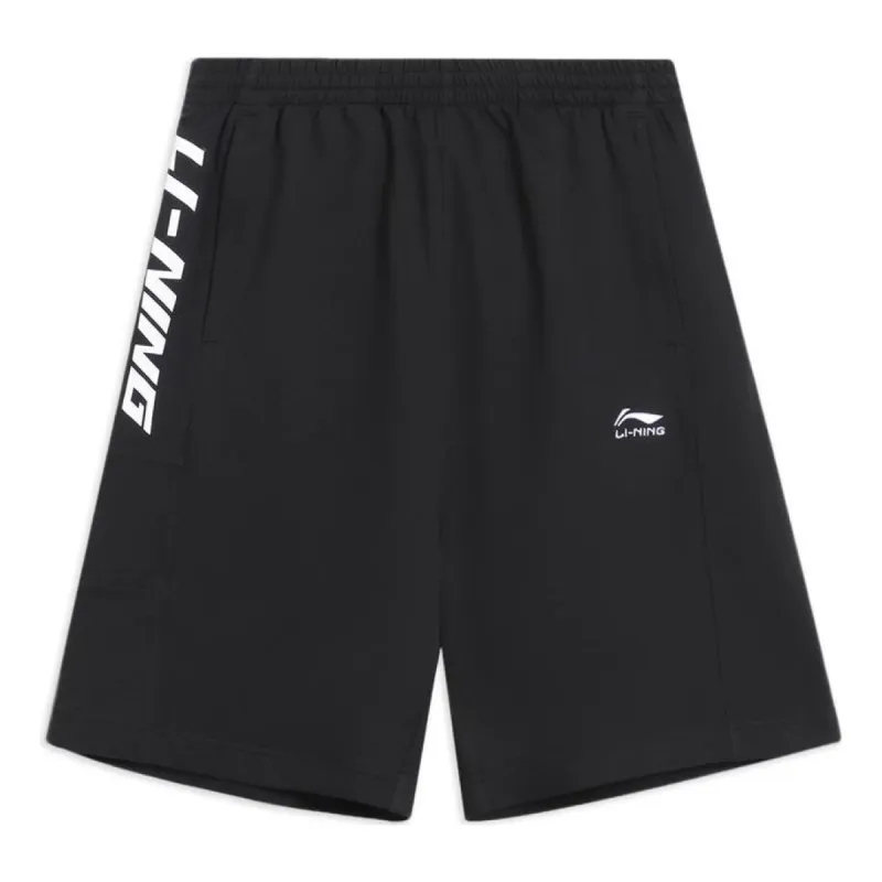 Li-Ning Graphic Shorts 'Black' AKSS305-2 sold by KicksCrew
