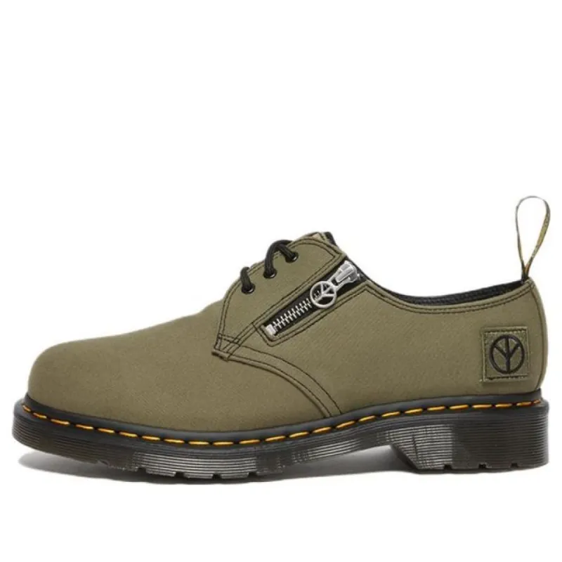 Dr. Martens x Babylon 1461 Canvas & Leather Oxford Shoes 'Black Olive' 27990335 sold by KicksCrew