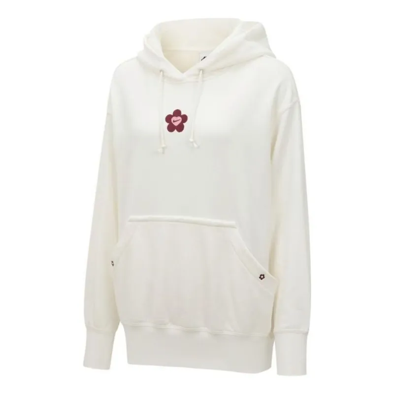(WMNS) Nike AS NSW VDAY FLC Hoodie GCEL 'White' HF1135-133 sold by KicksCrew