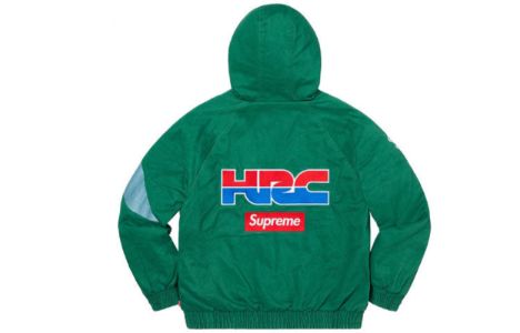 Supreme x Honda Fox Racing Puffy Zip Up Jacket 'Green' SUP-FW19-597 sold by KicksCrew