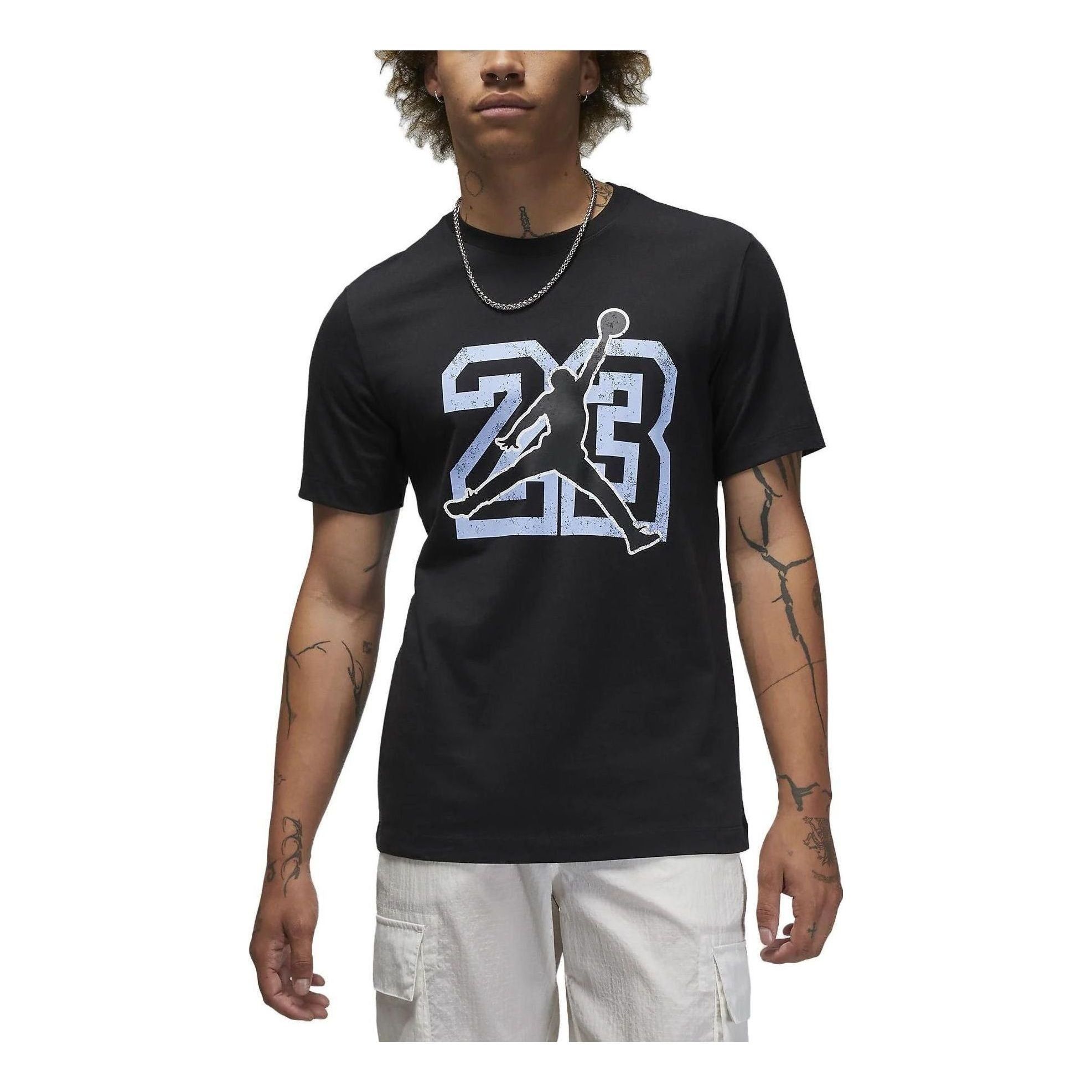 Air Jordan Flight Essentials T-Shirt 'Black White' FB7395-010 sold by KicksCrew
