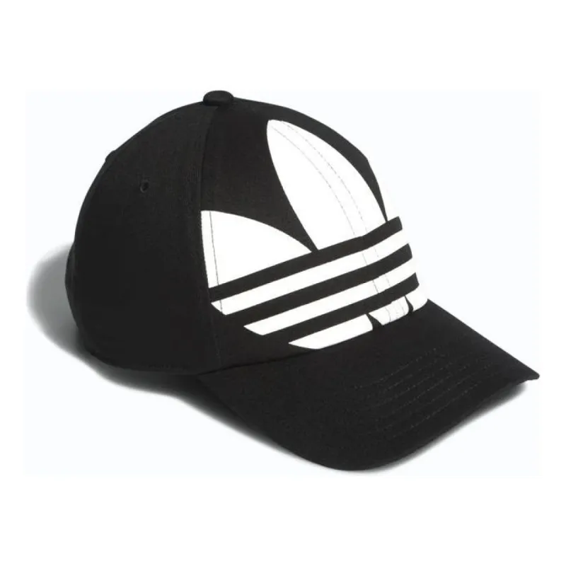 Adidas Originals Big Trefoil Relaxed Strapback Cap 'Black White' CM3916 sold by KicksCrew