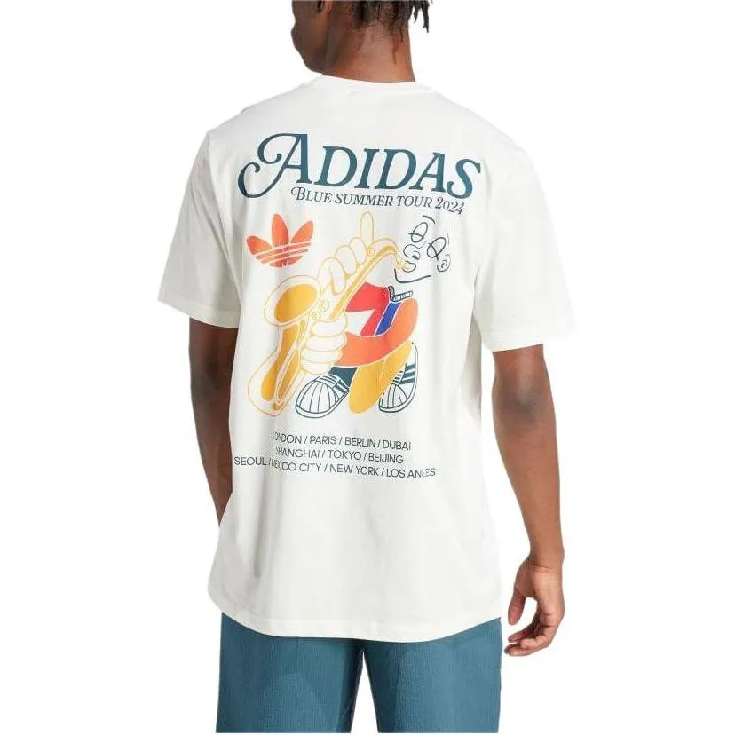 adidas Graphic Fire Trefoil T-shirt 'Beige' IS2937 sold by KicksCrew product image thumbnail 4