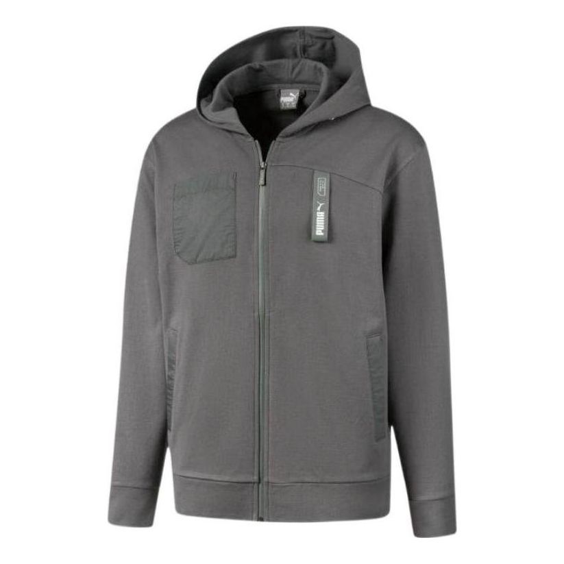 Puma Nu-tility Logo Jacket 'Grey' 582699-44 sold by KicksCrew
