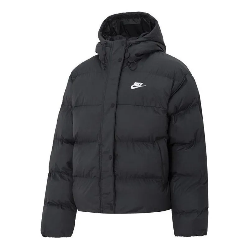 (WMNS) Nike AS NSW TF ECDWN GS Puffer 'Black' FD8291-010 sold by KicksCrew