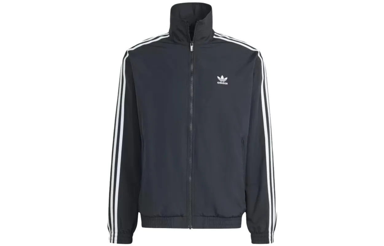 adidas Adicolor Woven Firebird Track Top 'Black' IT2491 | Parallel