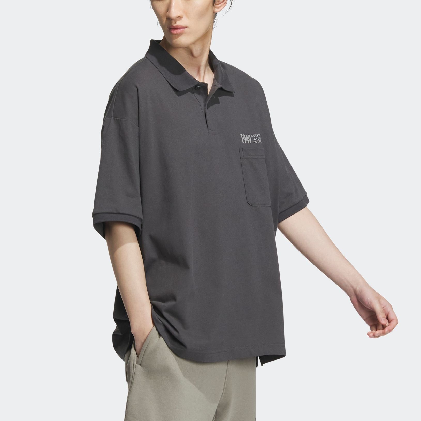 Adidas Verbiage Polo Shirt 'Black' IP3979 sold by KicksCrew product image thumbnail 4