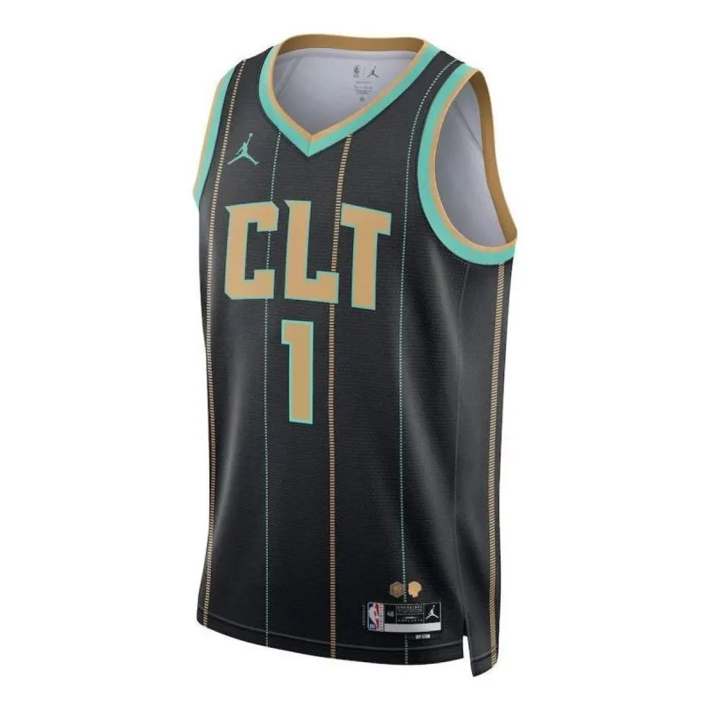 Air Jordan x NBA Charlotte Hornets 22-23 Statement Swingman Jersey 'Lamelo Ball 1' DQ0188-010 sold by KicksCrew