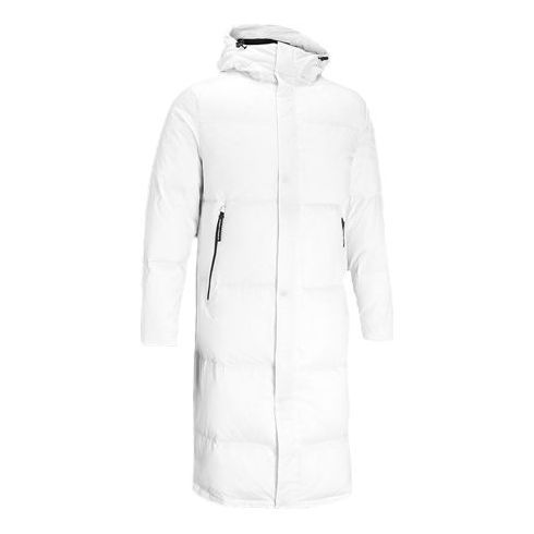 Under Armour Long Bench Fleece Down Jacket 'White' 1364591-100 sold by KicksCrew