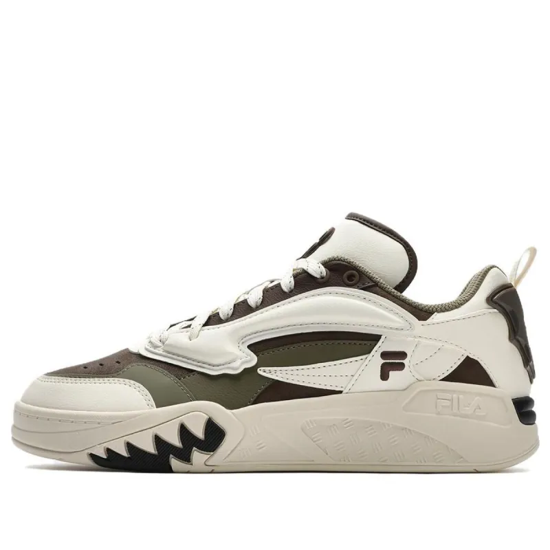 FILA FUSION Desperado Low Top Shoes 'White Brown Green' T12M343205FWA sold by KicksCrew