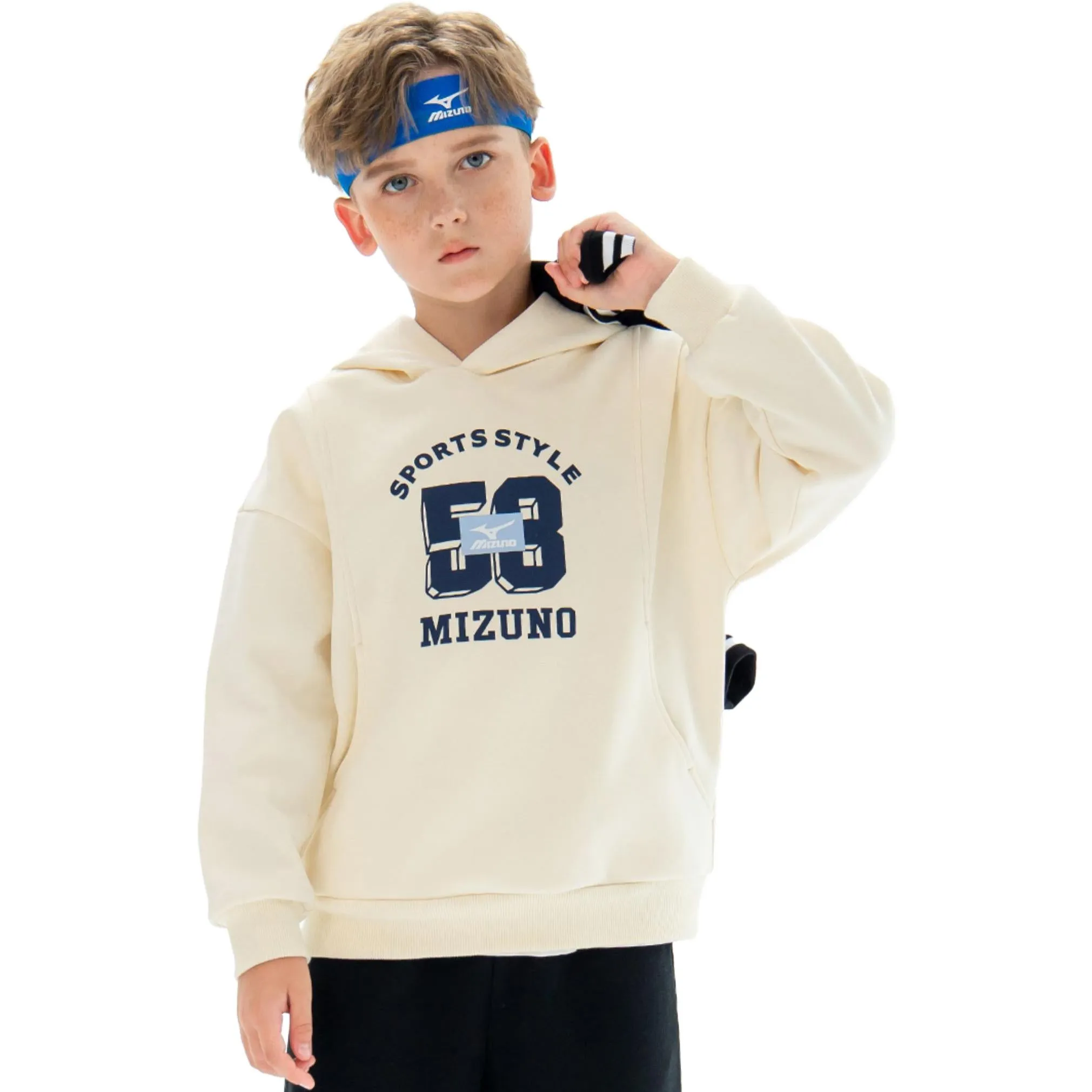 (GS) Mizuno Casual Hoodie 'Beige' WY2176 sold by KicksCrew product image thumbnail 2