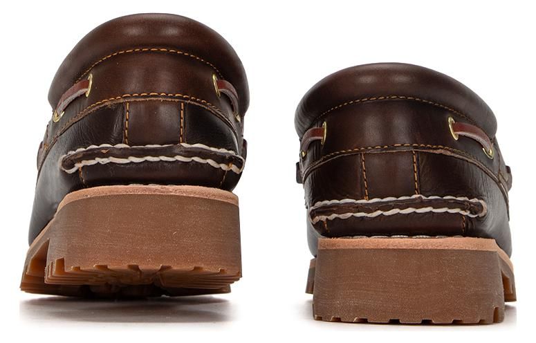 Timberland 3-Eye Lug Handsewn Boat Shoe 'Brown' 30003214 sold by KicksCrew product image thumbnail 4