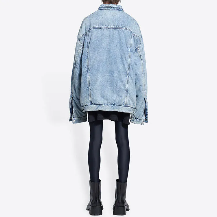 Balenciaga Padded Jacket 'Indigo' 681689TJW924012 sold by KicksCrew product image thumbnail 3