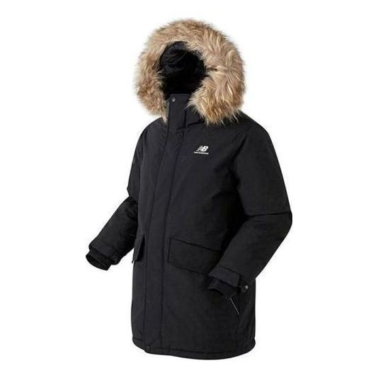 New Balance Windproof Long Down Parka Jacket 'Black' NBNPA43053-19 sold by KicksCrew