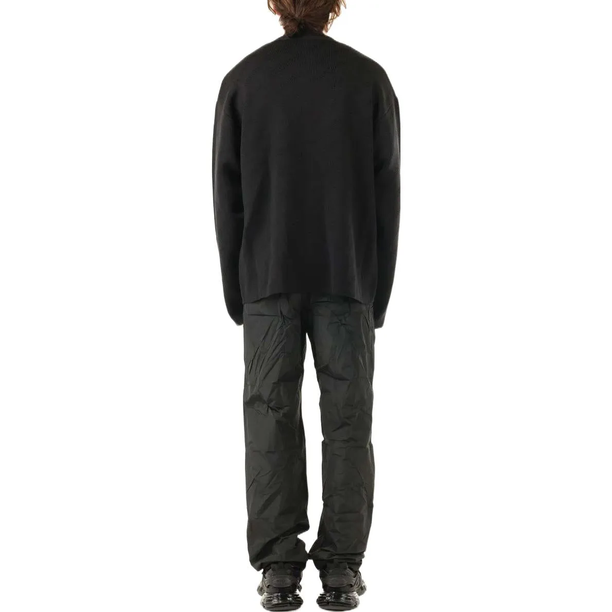 Balenciaga Tonal All Over Logo Cardigan 'Black' 720058T16611000 sold by KicksCrew product image thumbnail 4