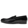 PRADA Brushed Leather Loafers 'Black' 2DB161_P39_F0002_F_X001 sold by KicksCrew