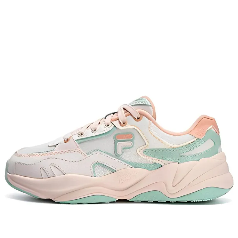 (WMNS) FILA FUSION Conch DX Sneakers 'Pink Aqua' T12W321101FAA sold by KicksCrew