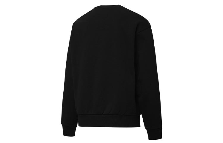 (WMNS) Puma ESS Logo Crewneck Sweatshirt 'Black White' 586546-01 sold by KicksCrew product image thumbnail 2