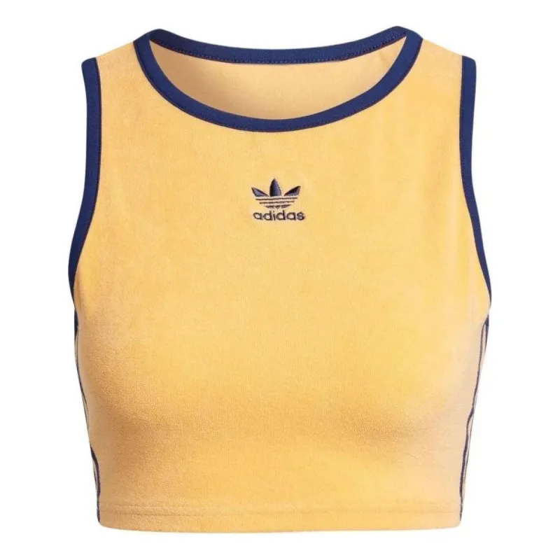 (WMNS) adidas Originals Cropped Tank Top 'Yellow' JH0621 sold by KicksCrew