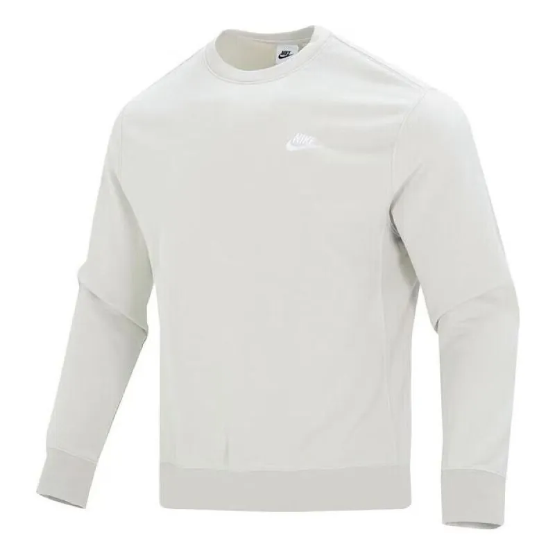 Nike Sportswear Club French Terry Crew 'White' BV2667-072 sold by KicksCrew
