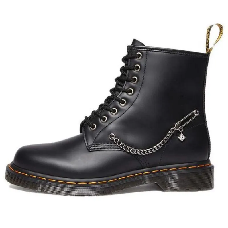 (WMNS) Dr. Martens 1460 Swarovski Leather Lace Up Boots 'Black' 28016001 sold by KicksCrew