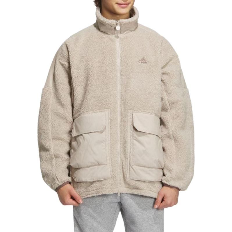 Adidas Warding Oversized Boa Full-Zip Jacket (Gender Neutral) 'White' IK7342 sold by KicksCrew product image thumbnail 2