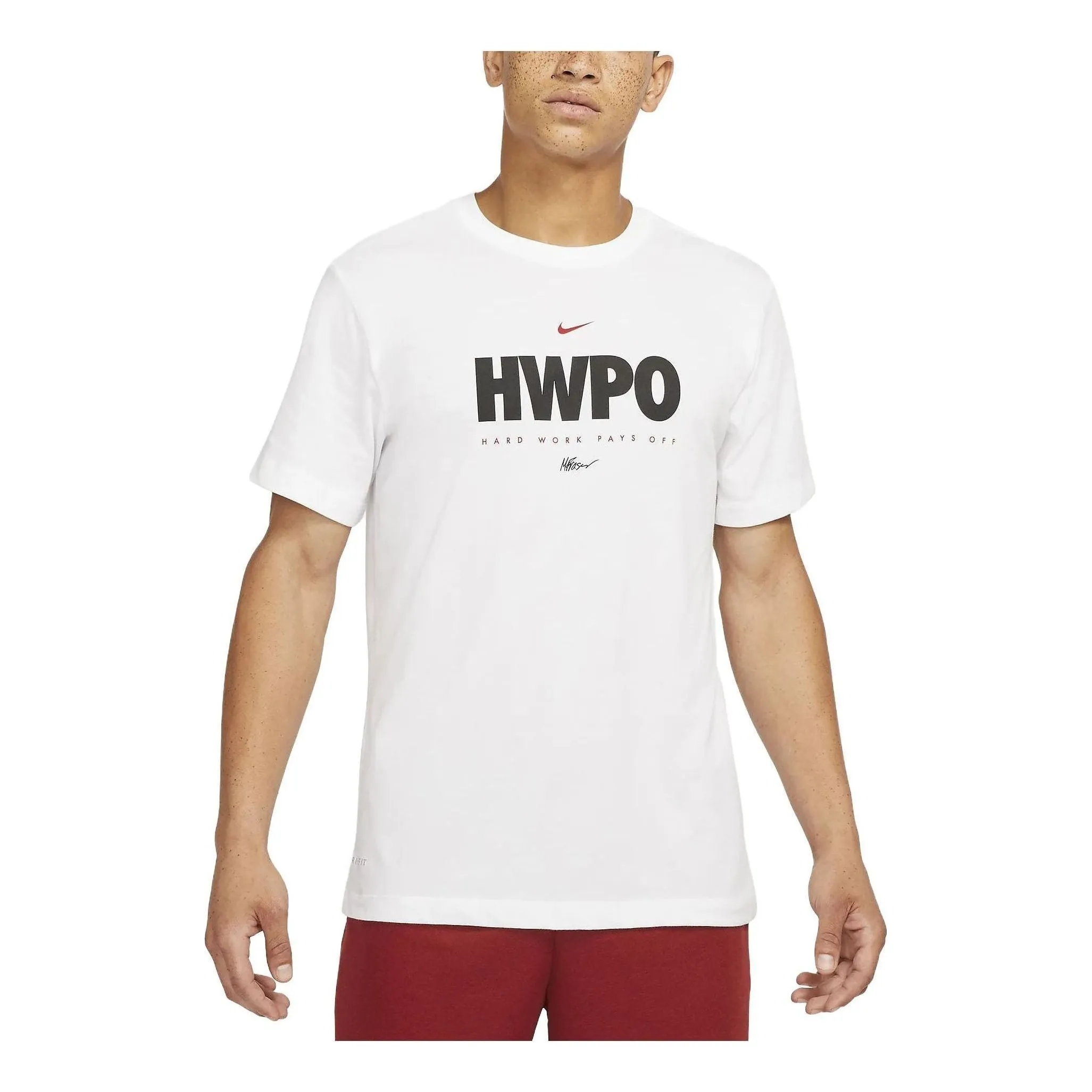 Nike Dri-FIT HWPO Training T-Shirt 'White' DA1594-100 sold by KicksCrew