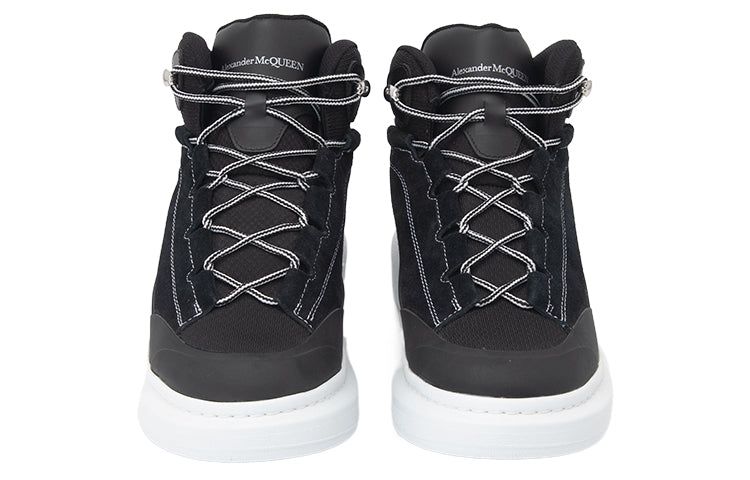 Alexander McQueen Larry High-Top Sneakers 'Black White' 682498WIBN71070 sold by KicksCrew product image thumbnail 3