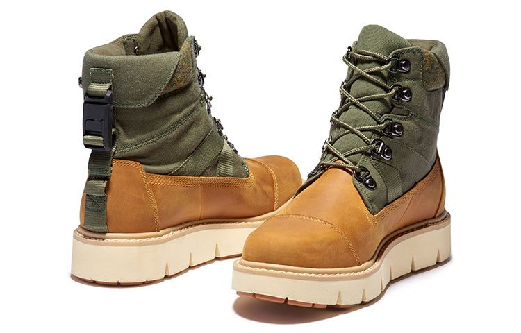 (WMNS) Timberland Raywood 6 Inch EK+ Waterproof Boots 'Wheat Nubuck with Green' A42HP231 sold by KicksCrew product image thumbnail 3