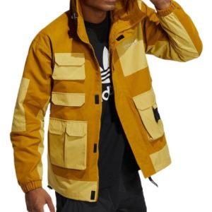 Adidas Adventure Jackets 'Brown Yellow' HC0354 sold by KicksCrew