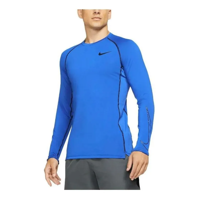 Nike Pro Dri-FIT Slim Fit Long-Sleeve Top 'Blue' DD1980-480 sold by KicksCrew