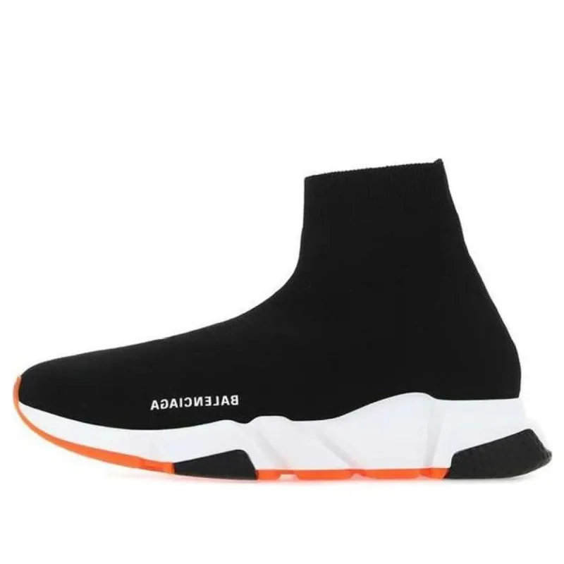 Balenciaga Speed 1.0 Sneakers 'Black Orange' 645056W2DB91917 sold by KicksCrew