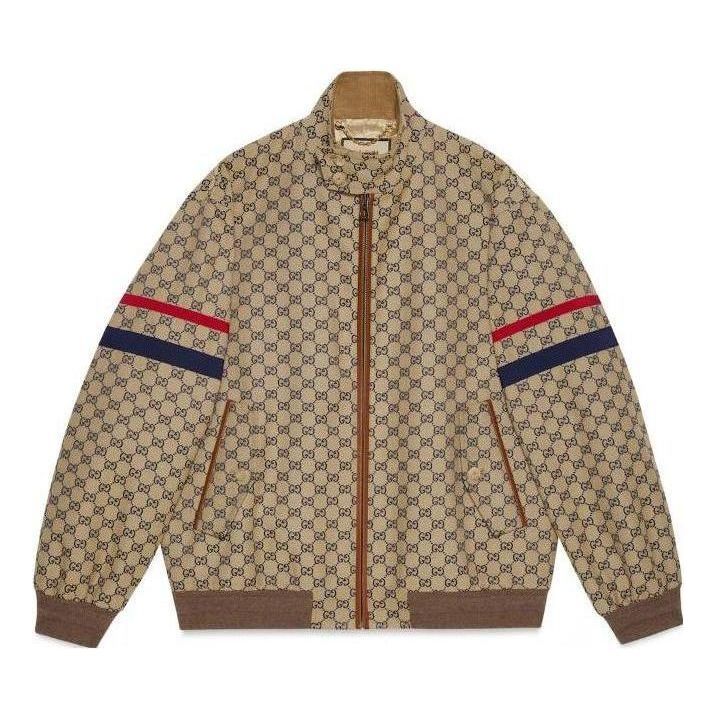 Gucci GG Cotton Canvas Zip Jacket 'Beige Blue' 742835-Z8BJJ-9120 sold by KicksCrew